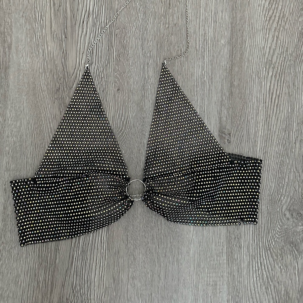 Euphoria bralette, rhinestone bralette